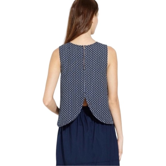 Madewell Blue & White Women’s Daisy Dot Sleeveless Top - Picture 3 of 9